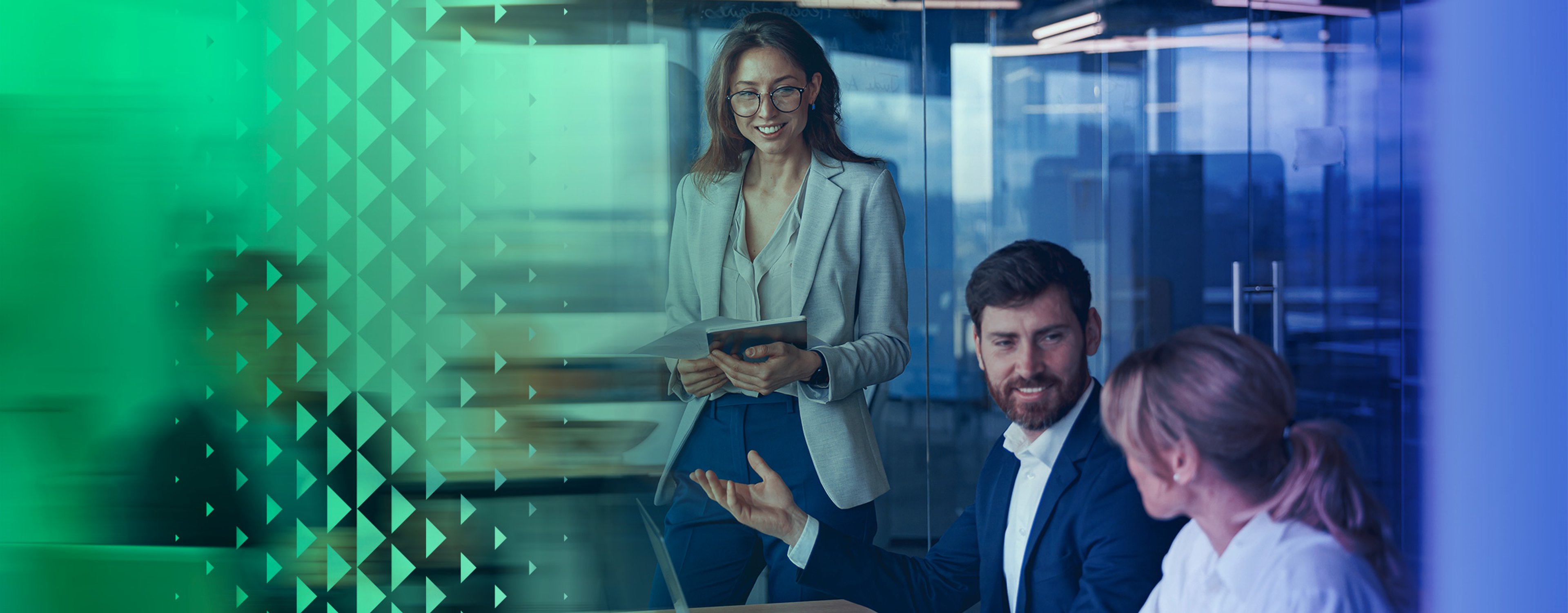 Group of business people having a meeting